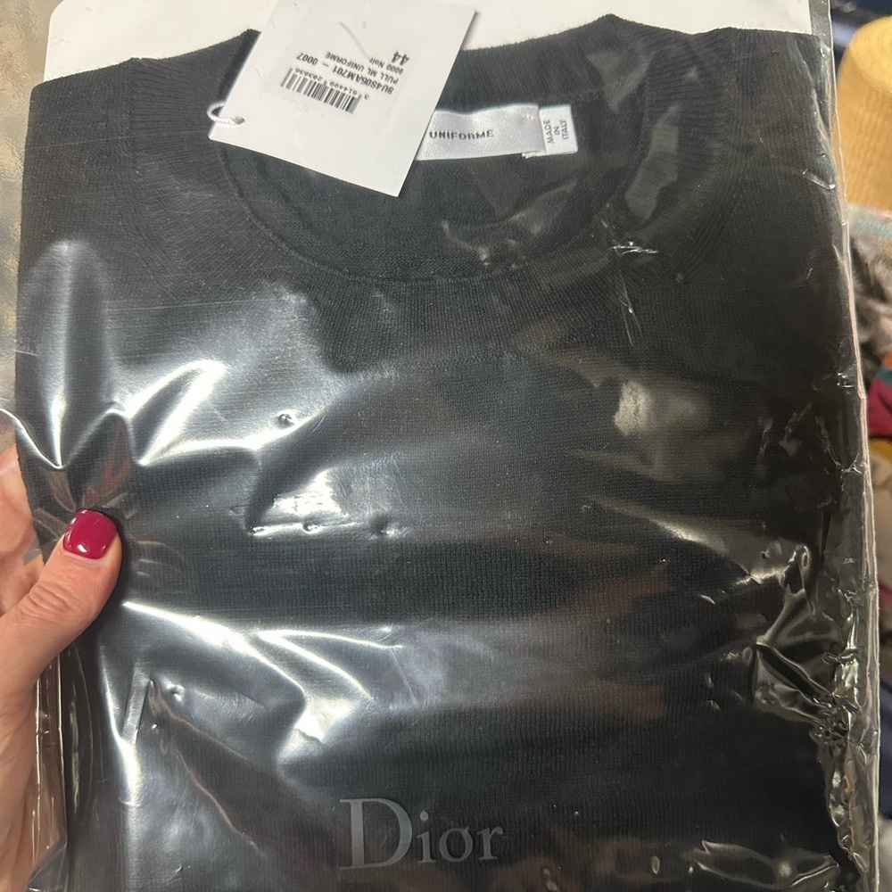 Dior Women's Classic Black Crew Neck Sweater
